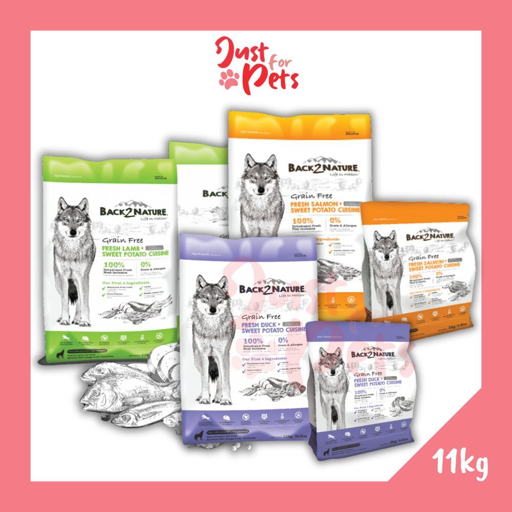 Picture of Back2Nature Grain Free 11kg Dry Dog Food (Salmon/ Lamb/ Duck/ Pork ...