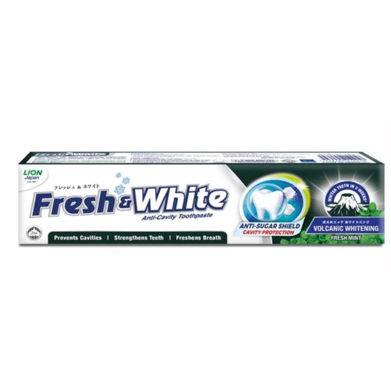 Fresh & White Volcanic Whitening Toothpaste (140g) | Shopee Malaysia