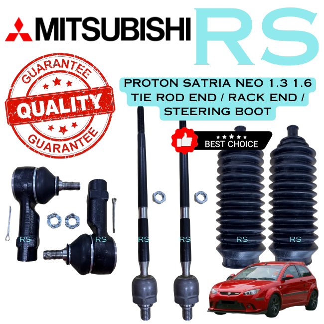 Proton Satria Neo 1.3 1.6 Tie Rod End, Rack End, Steering Boot (1 Set 