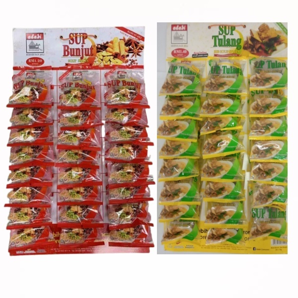 Adabi Sup Bunjut/ Sup Tulang 1 papan (24 pek) | Shopee Malaysia