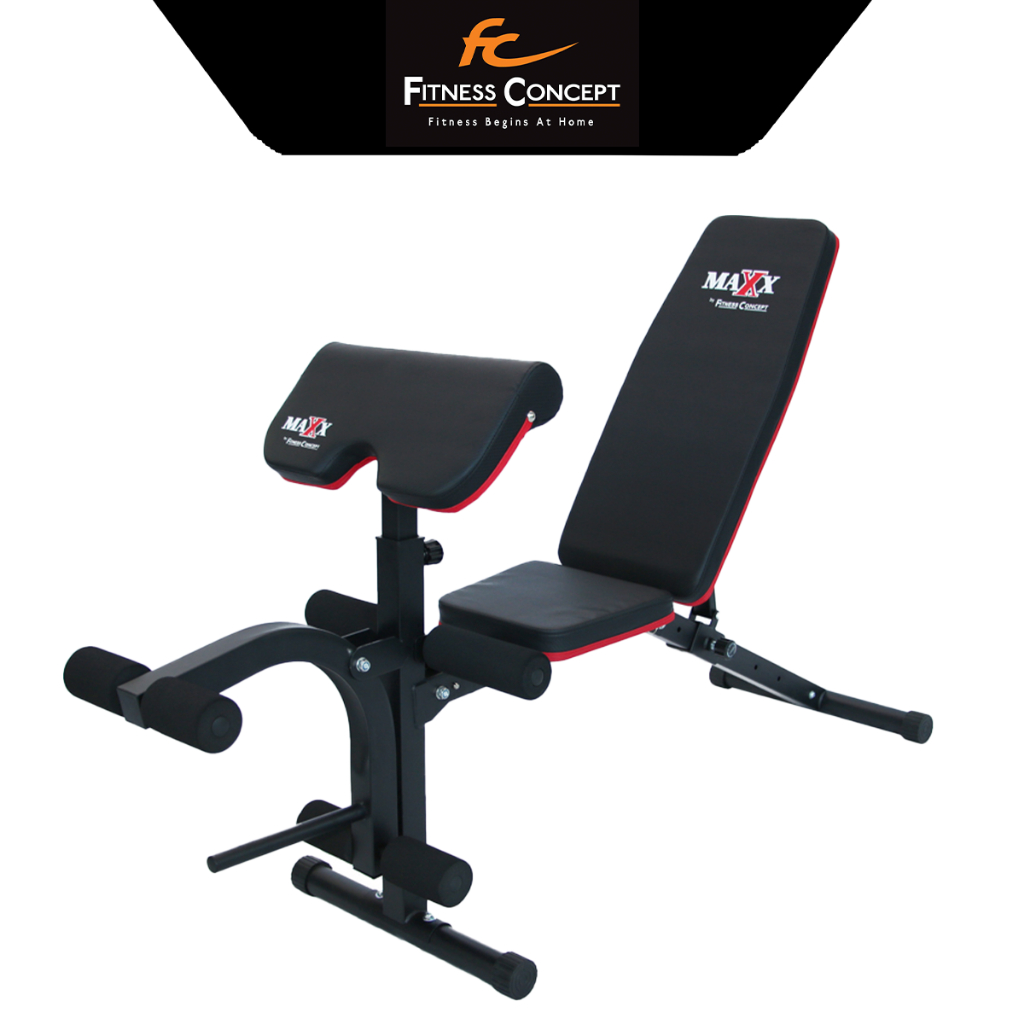 Fitness Concept Maxx Fitness Fid Bench With Arm Pad Shopee Malaysia