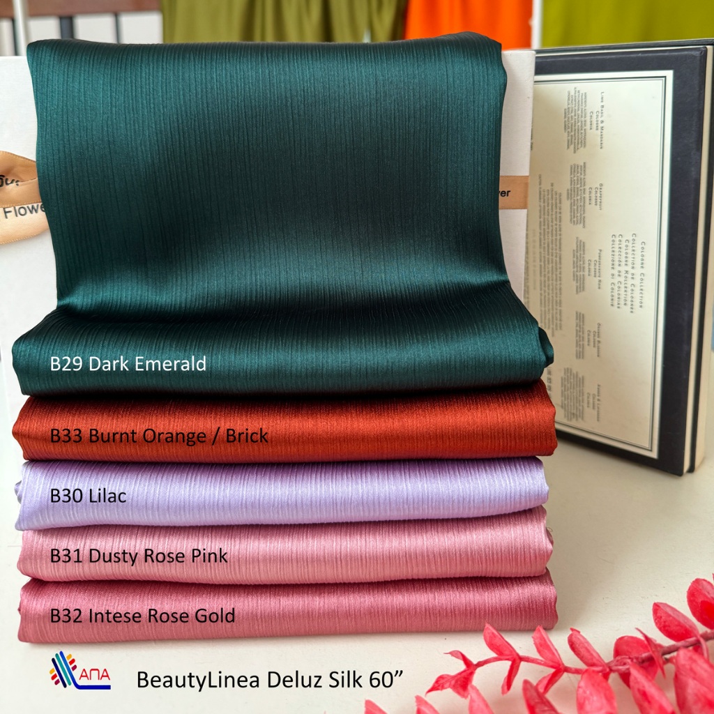 Ana Textile Beautylinea Deluz Silk Ironless Bidang 58/60 Price For 0.5m ...