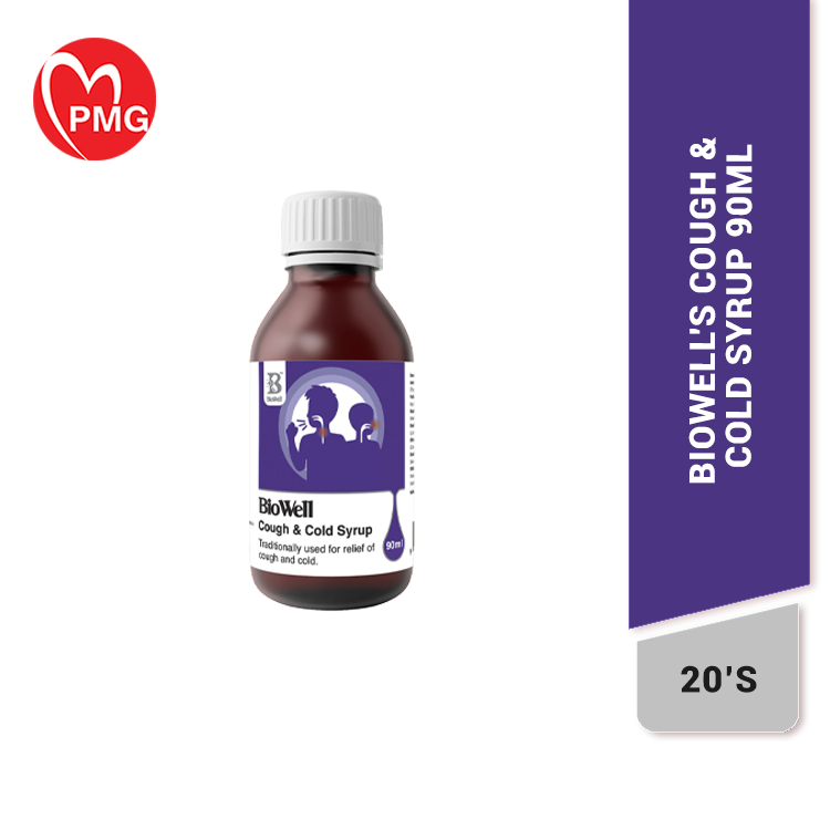 [BIOWELL] Cough & Cold Syrup 90ml - Relief cough & cold, Melegakan ...