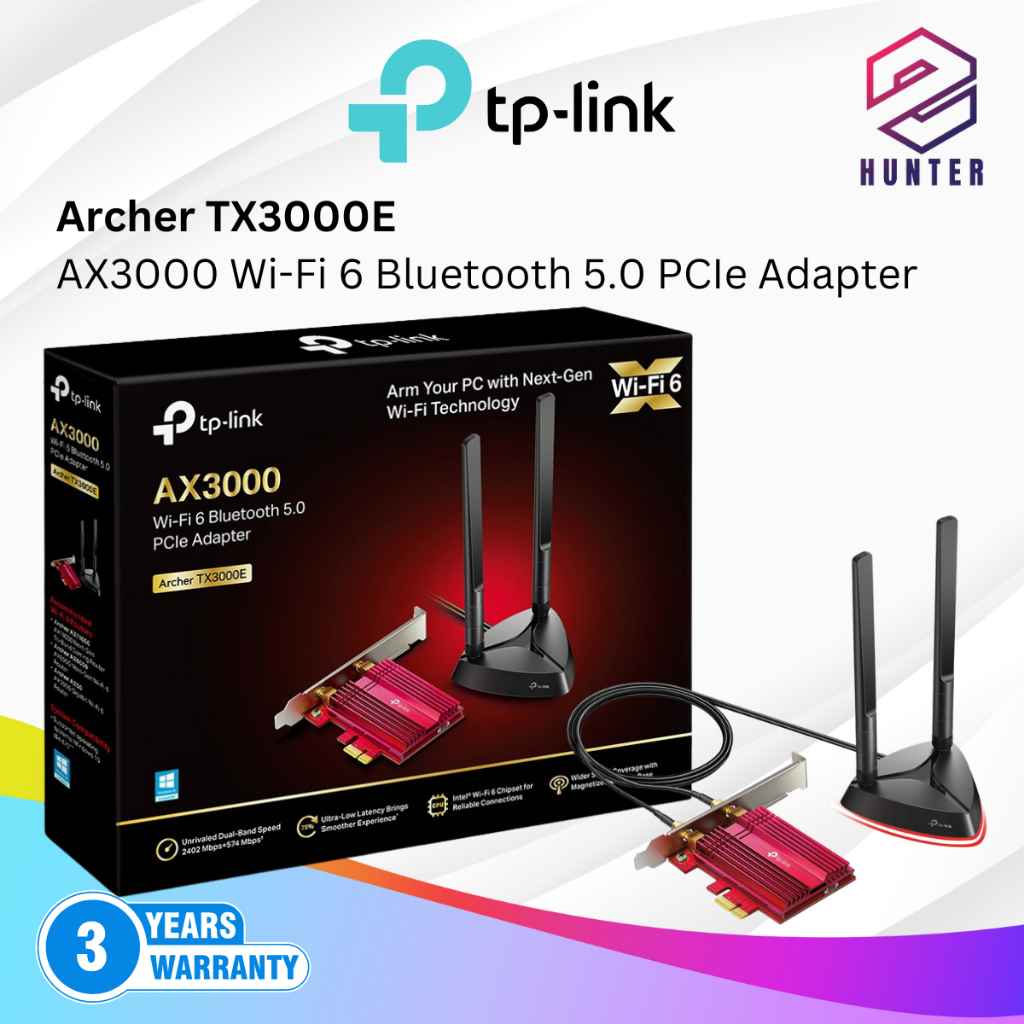 TP-Link Archer TX3000E AX3000 Wi-Fi 6 Bluetooth 5.0 PCIe Adapter ...