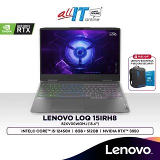 Lenovo LOQ 15IRH8 15.6" FHD Gaming Laptop (Intel® Core™ i5-12450H | 8GB | 512GB SSD | RTX™ 3050) 82XV00WGMJ