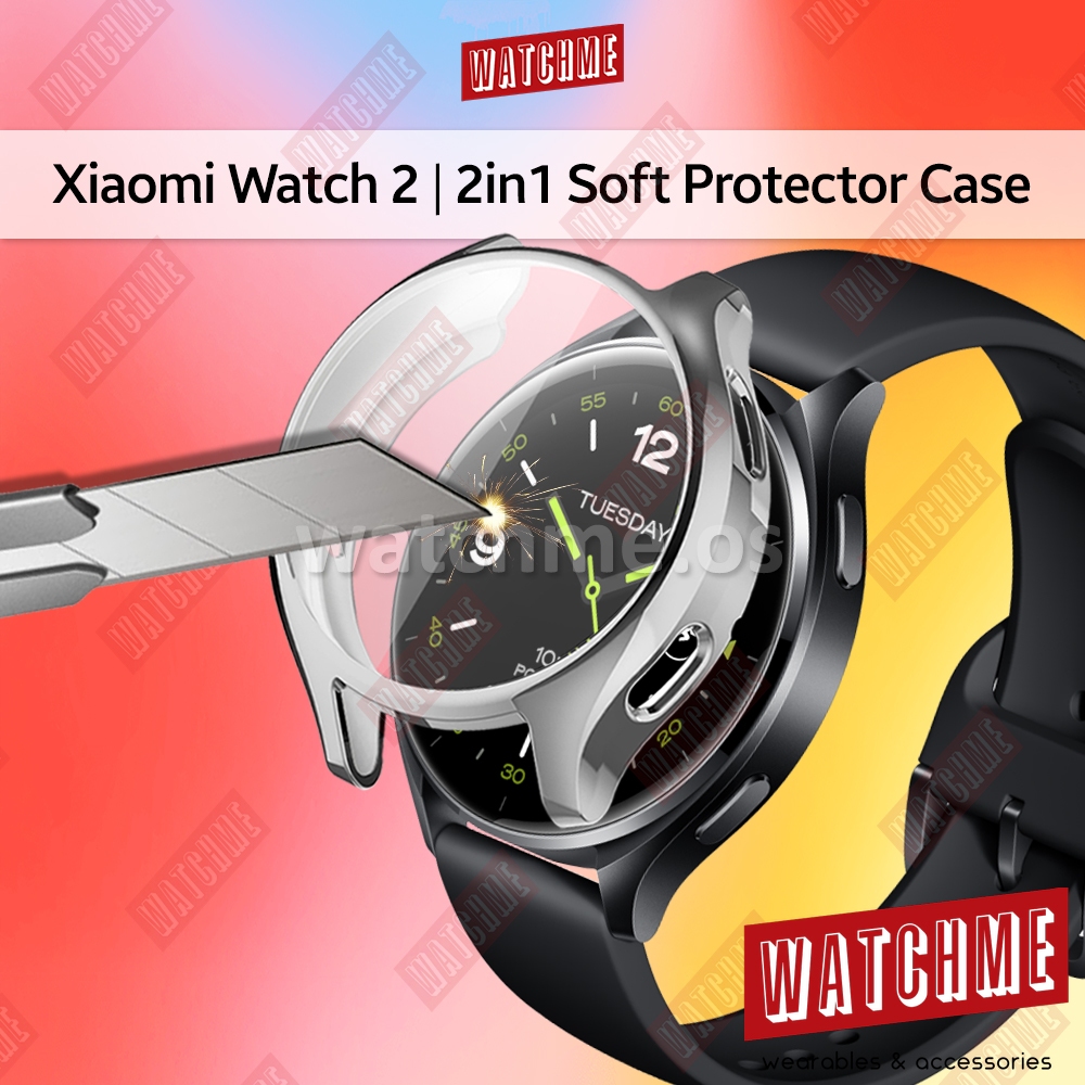 Xiaomi Watch 2 Protector Case, 2in1 Soft Casing With Screen Protection ...