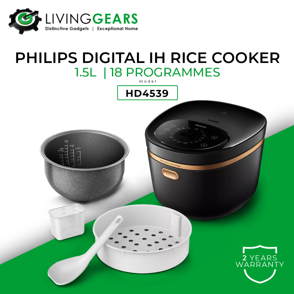 Philips HD4539/HD4515/HD4518 Non Stick Fuzzy Logic Rice Cooker (1.8L