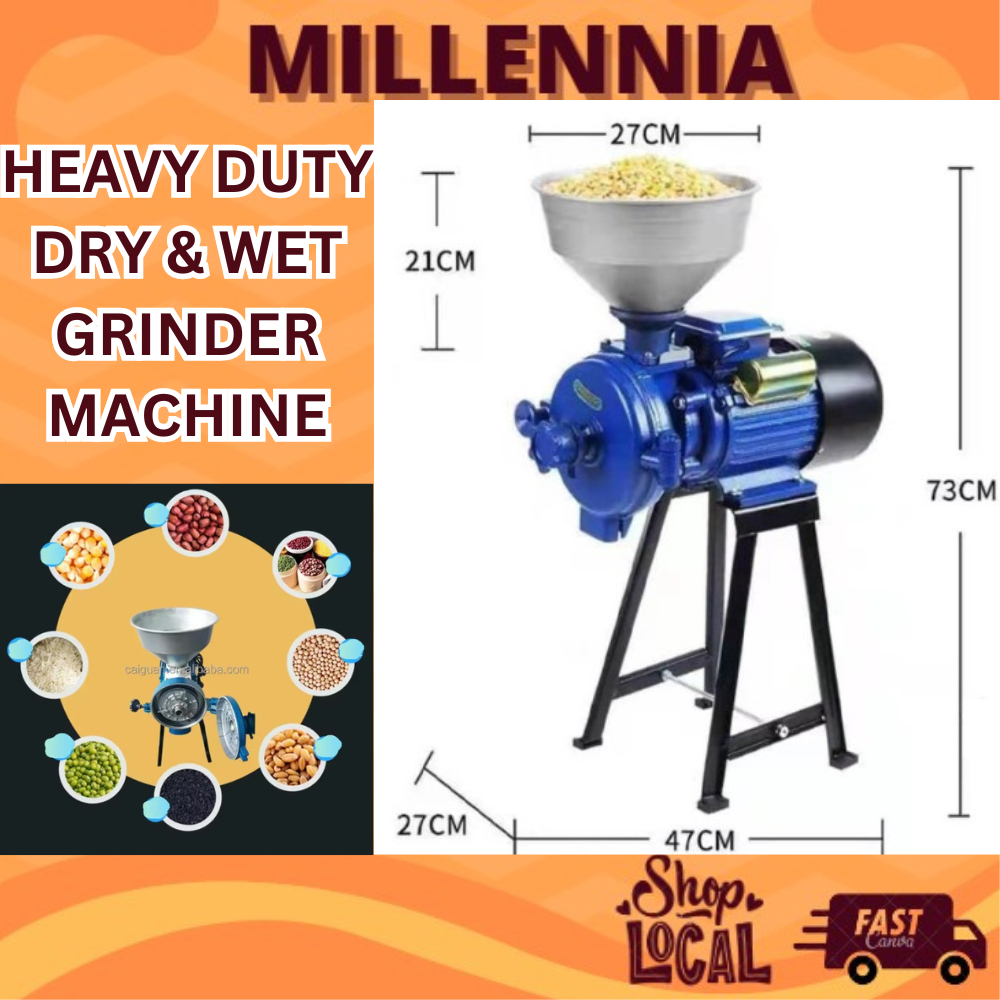 Electric Dry And Wet Grain Milling Fine Cereal Powder Grinder Machine ...