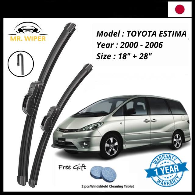 🔥MR WIPER🔥 TOYOTA ESTIMA ACR30 (2000-2006) MR WIPER JAPAN TECHNOLOGY ...