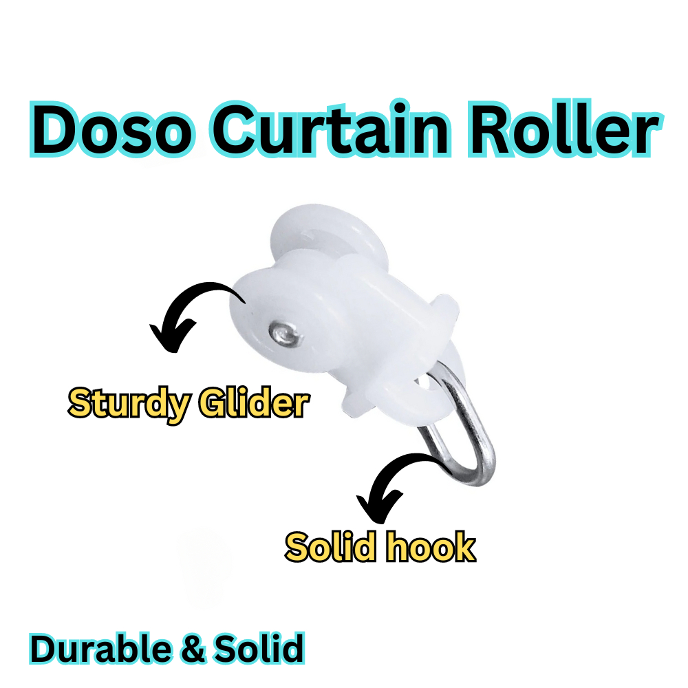 TheBlindSpot Doso Curtain Railing Glider Curtain Track Roller 窗帘轨道轮子 ...