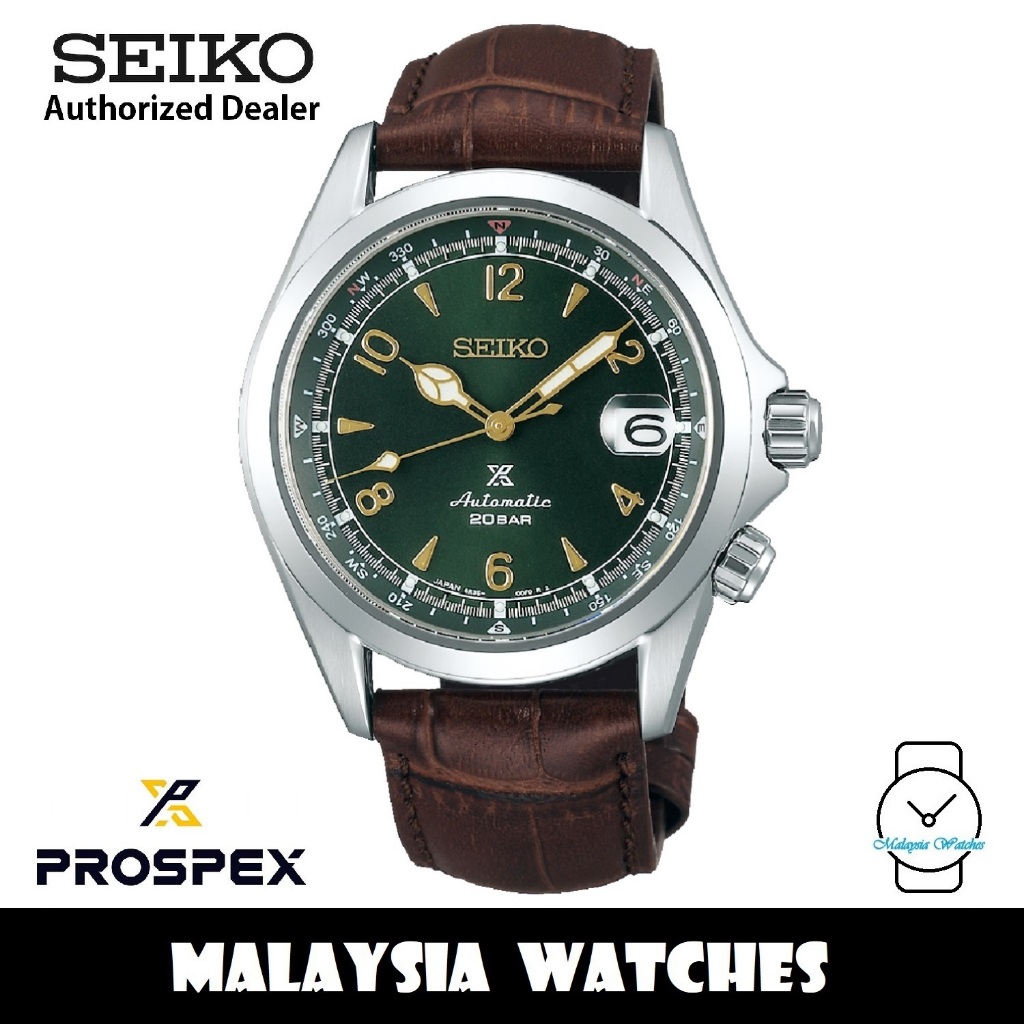 NEW Seiko Prospex Alpinist SPB121J1 Green Dial Automatic 200M Made in Japan Dark Brown Leather Strap Men s Watch Shopee Malaysia
