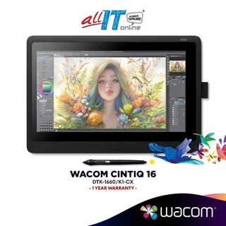 Wacom Cintiq 16 Drawing Creative Drawing Tablet (DTK-1660/K1-CX) | Student, Designer & Professional Drawing Tablet