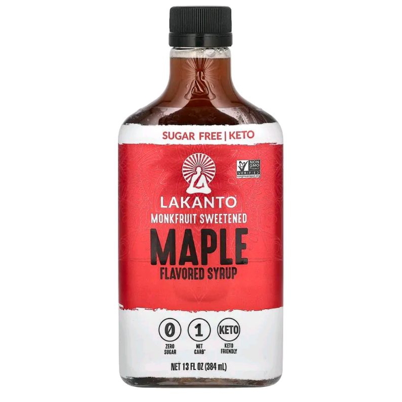 Lakanto Maple Flavored Syrup, Monkfruit Sweetened, (384 ml) Shopee