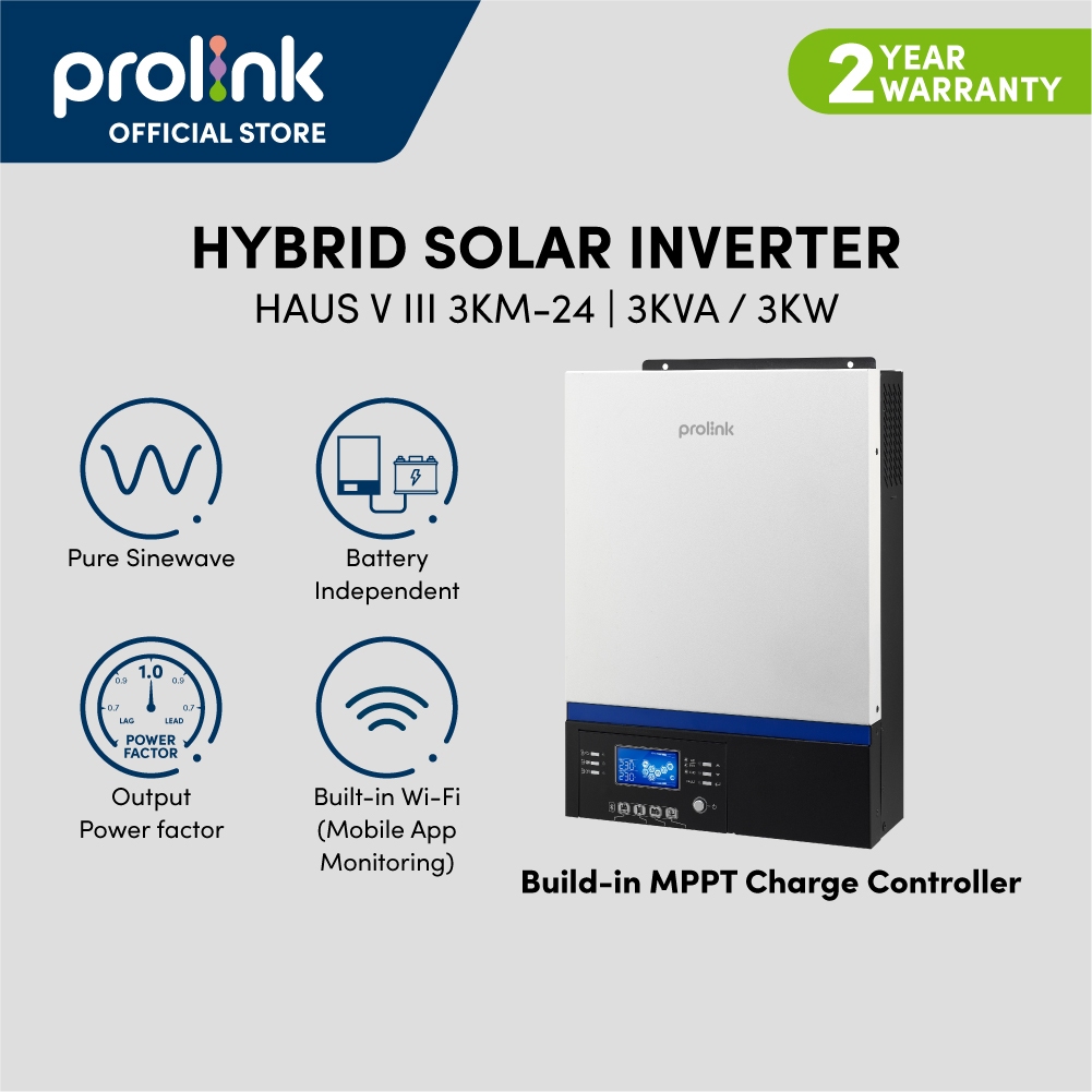 Prolink Haus MPPT V III Series 3KVA/3000W | 5KVA/5000W Hybrid Off-Grid ...