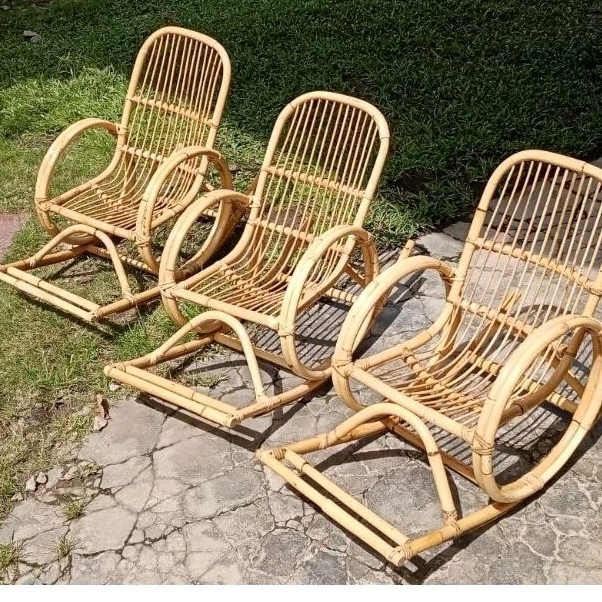[The Rattan House] Rattan rocking chair for Kids / Kids Relaxation ...