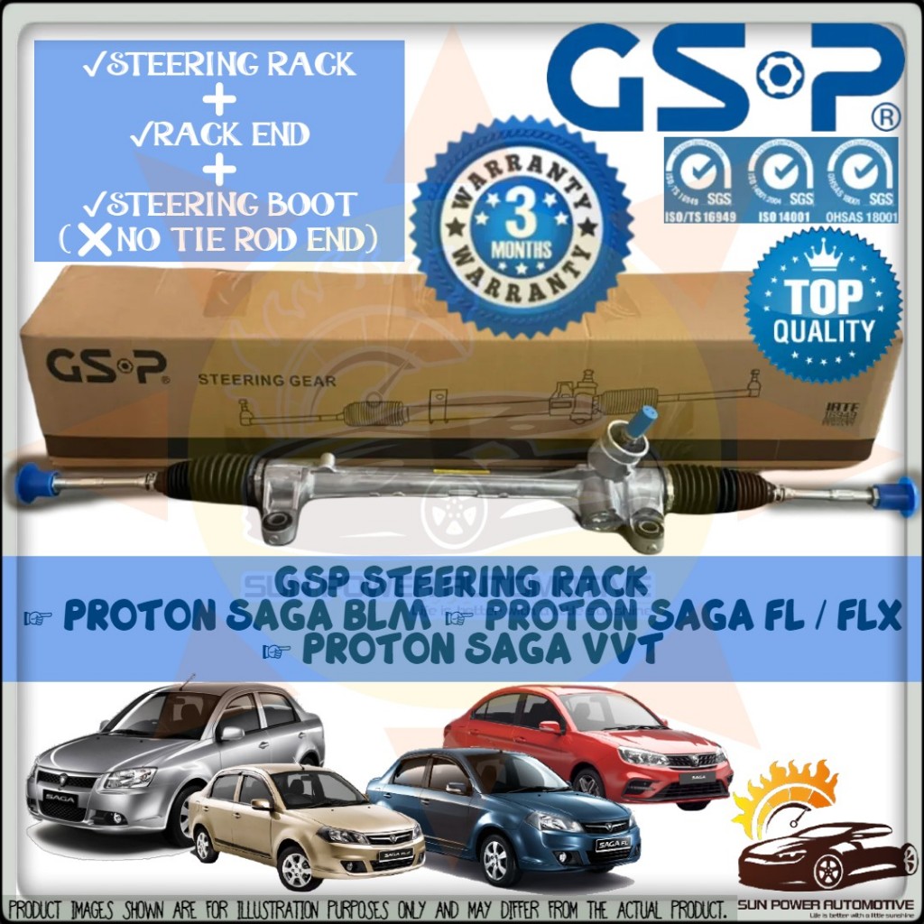 Proton Saga BLM / FL / FLX / VVT 100% ORIGINAL GSP Power Steering Gear ...