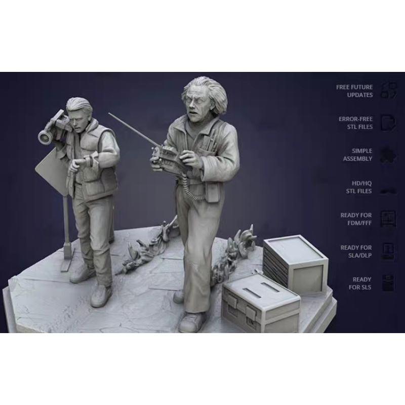 Back to The future STL file 3d print Gamebody | Shopee Malaysia