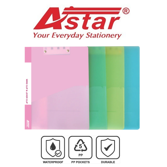 Astar Wire Clips & Lever File/ 932-M/ Document File/ Colourful File ...
