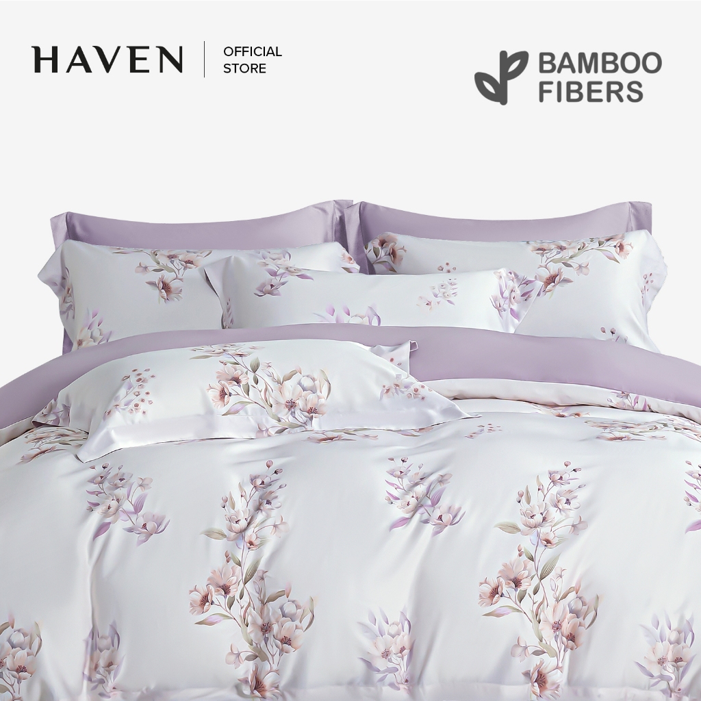 (Bed Sheet Set) Silky Soft Series 100 Bamboo Fibers (Inc Fitted Sheet, Quilt Cover
