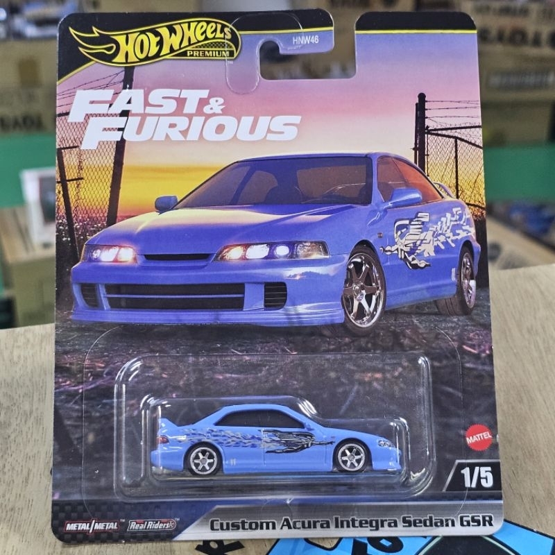 Hot Wheels Premium Custom Acura Integra Sedan Gsr The Fast And The 