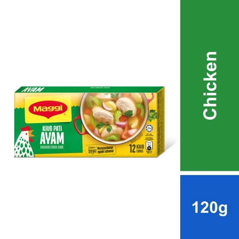 Maggi Chicken Stock 120g 12 Cubes Kiub Pati Ayam 60g 6 Cubes Shopee Malaysia