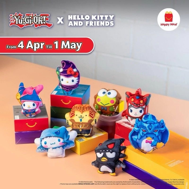 McDonald's Happy Meal Toy - Yu-Gi-Oh X Hello Kitty and Friends | Shopee ...