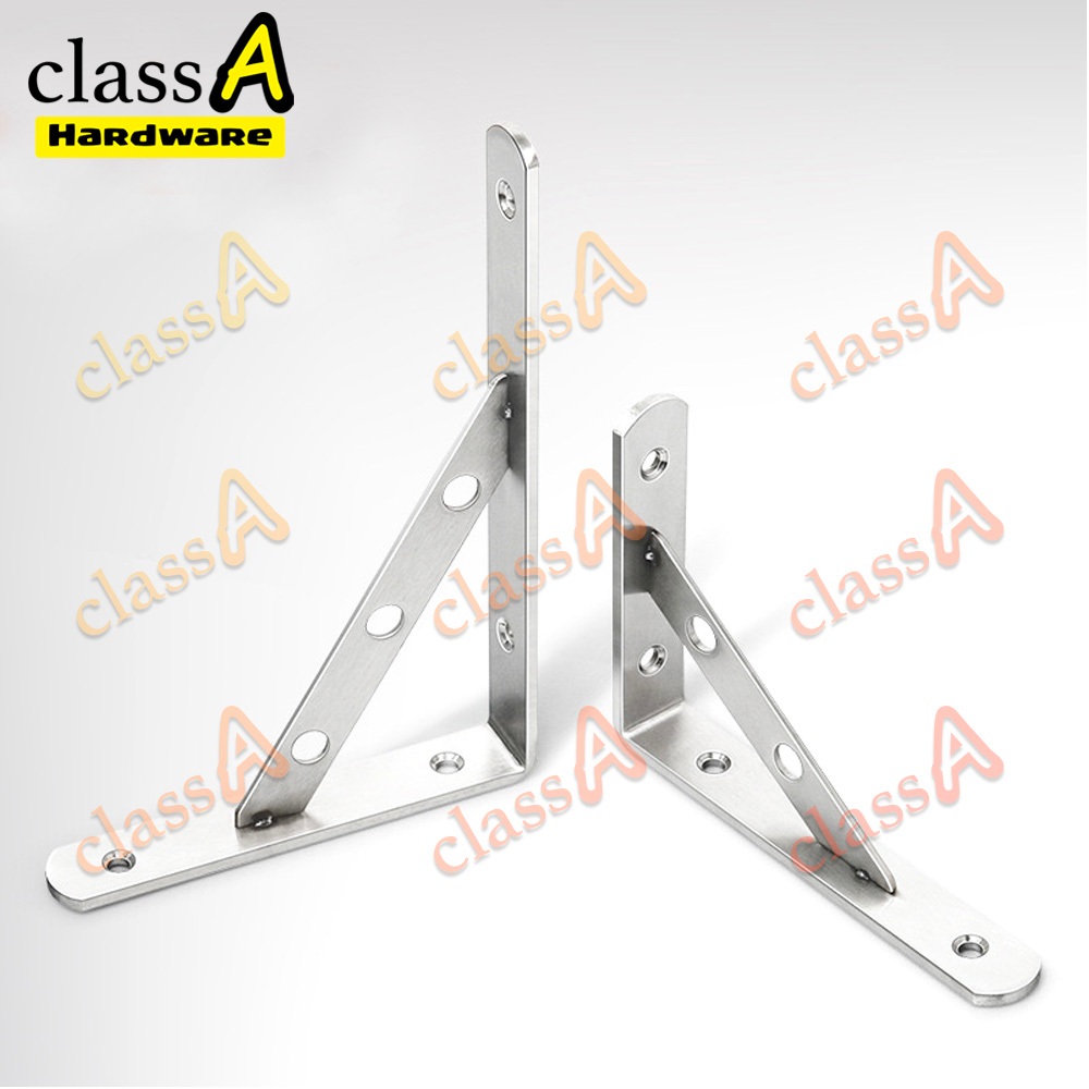 ClassAHW Stainless Steel L Bracket L-Shaped Shelf Support L Bracket Rak ...