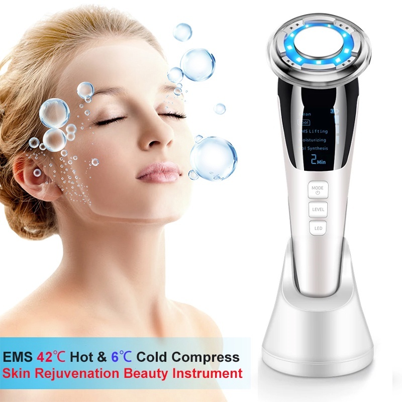 EMS Micro Current Hot and Cold Facial Beauty Skin Rejuvenation ...