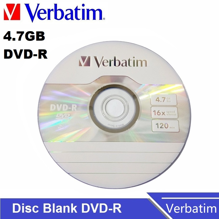 ORIGINAL VERBATIM DVDR RECORDABLE DISC DVDR Capacity4.7GB/120MIN