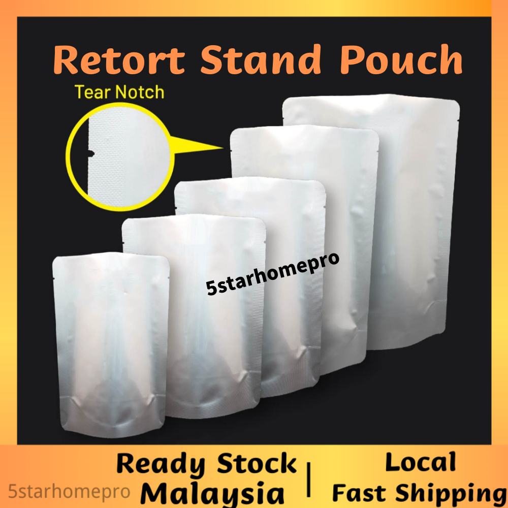 Retort Pouch Stand Food Aluminium Foil Bag High Temperature 121C With ...