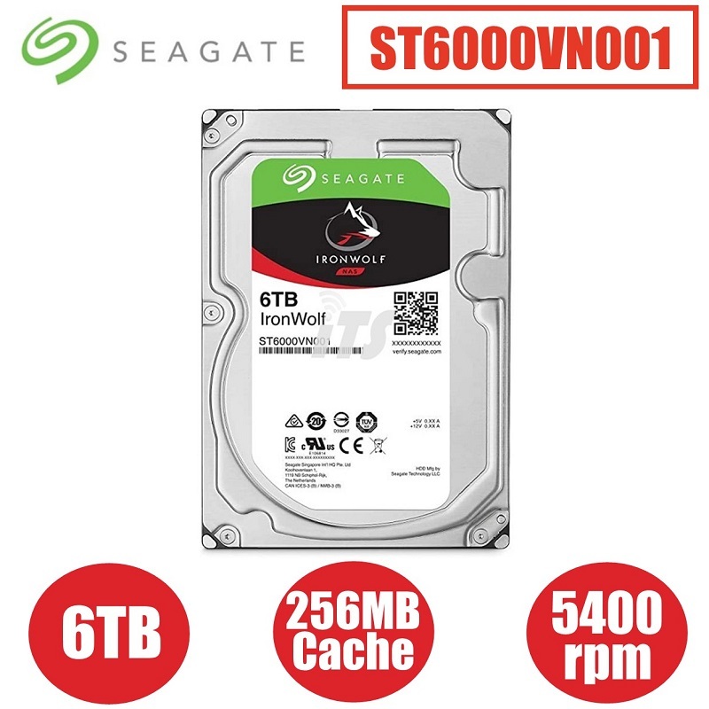 Seagate IronWolf ST6000VN001 ST6000NV006 (6TB) HDD Shopee