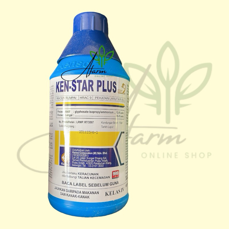 Kenstar Plus 1L Glyphosate 13.6% Racun Rumpai Tahan Lama/Racun Serap ...