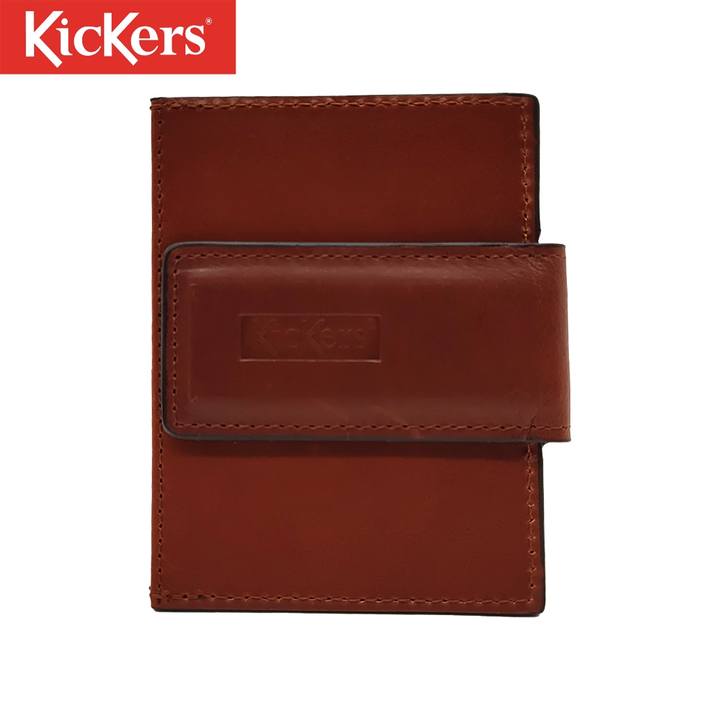 Kickers Genuine Cowhide Leather Card Holder With Magnet Clipper # ...