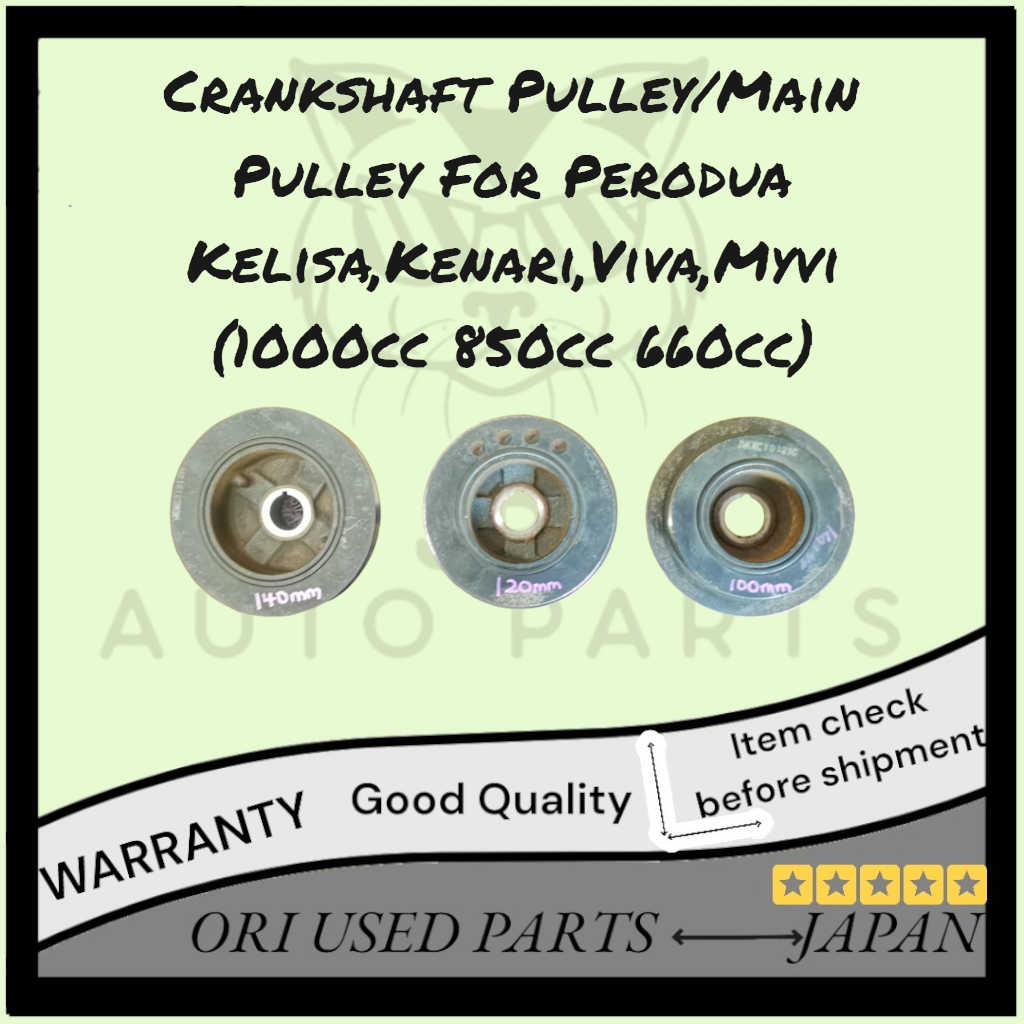 Crankshaft Pulley/Main Pulley For Perodua Kelisa,Kenari,Viva,Myvi