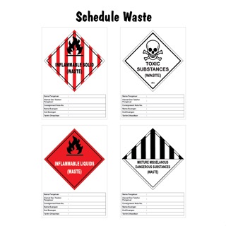 Flammable Schedule Waste Label (210mm x 297mm) | Shopee Malaysia