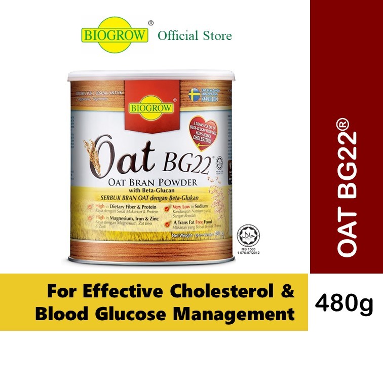 Biogrow Oat BG22 Oat Bran Powder for CholesterolLowering & Blood