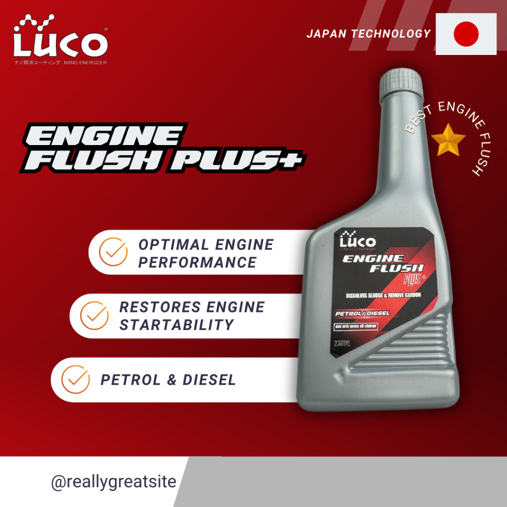 LUCO Engine Flush Plus Japan Technology And Formulation 230ML | Shopee ...