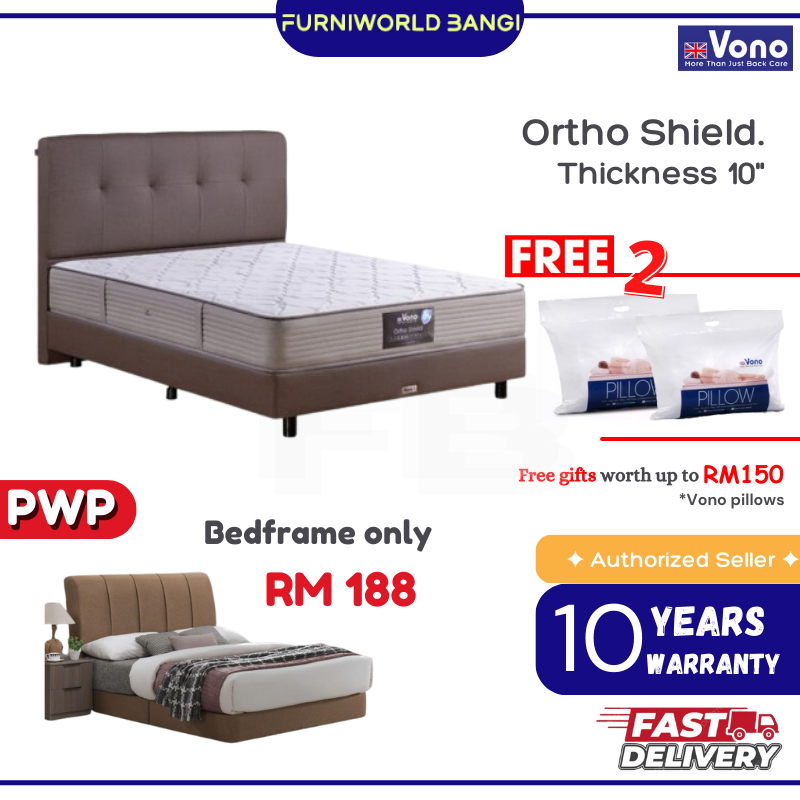 VONO Ortho Shield Mattress Back Care Collection Spring Bed Super Single