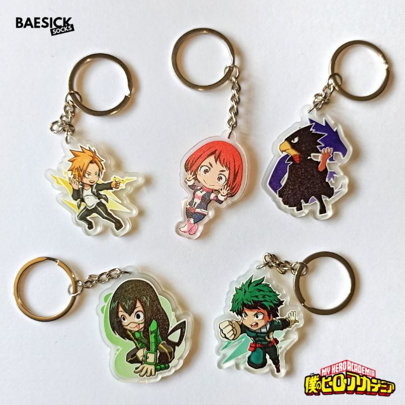 BA My Hero Academia Acrylic Keychain Anime High Quality Izuku, Bakugo ...