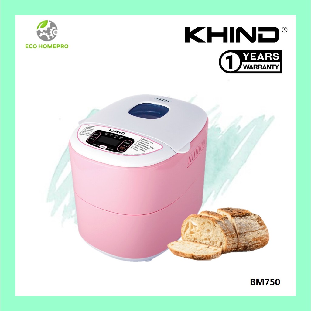 Khind Bread Maker BM750 (Rose Pink) | Shopee Malaysia