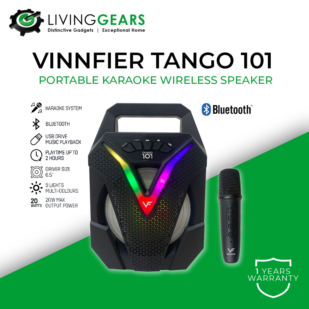 Vinnfier Portable Light Weight Bluetooth Speaker Tango 100