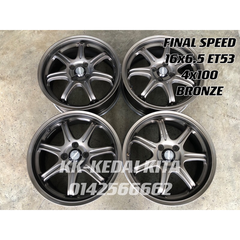 USED RIM FINAL SPEED 16 INCHI | Shopee Malaysia