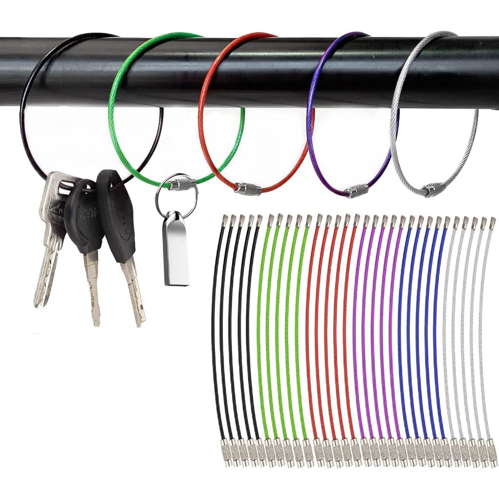 DIY Home Essentials | EDC Stainless Steel Key Ring Loop Holder | Wire ...