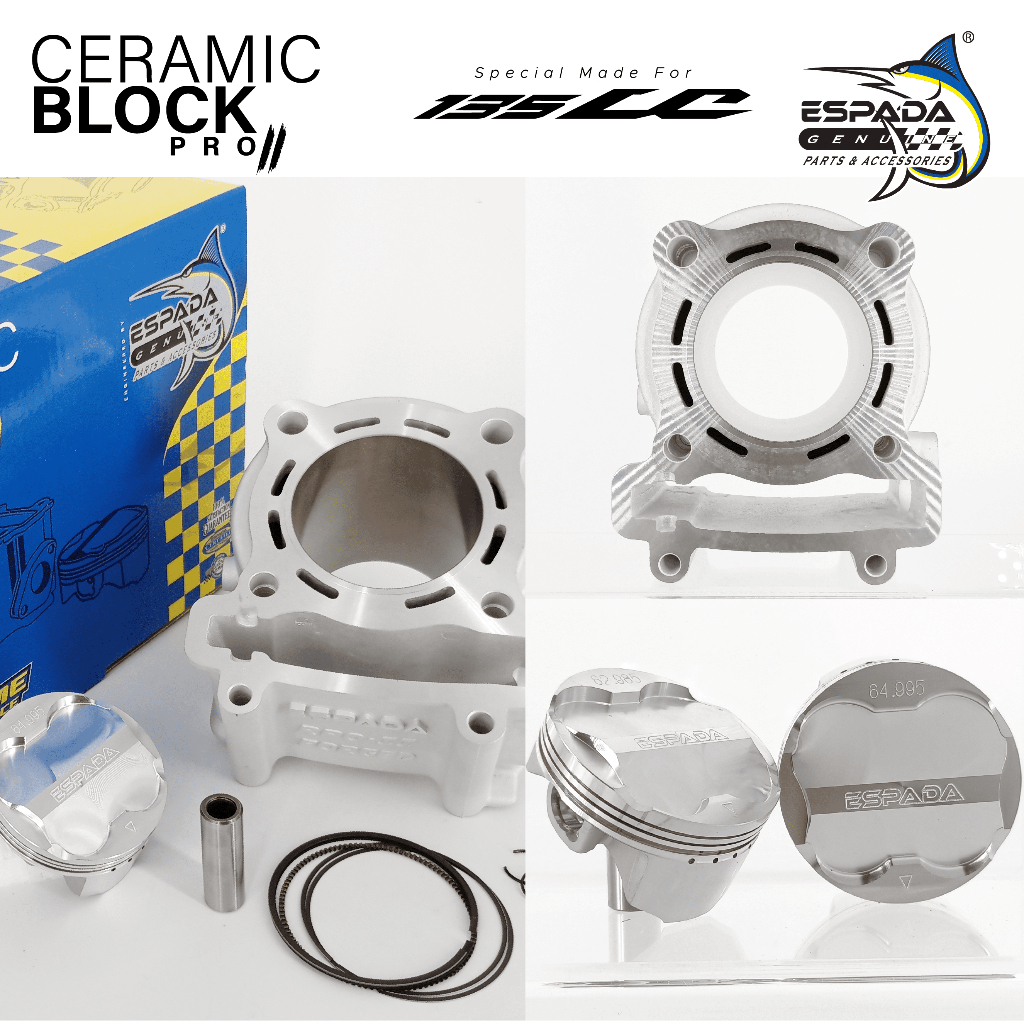 BLOCK RACING ESPADA 63MM 65MM CERAMIC F/R PRO-II LC135 | Shopee Malaysia