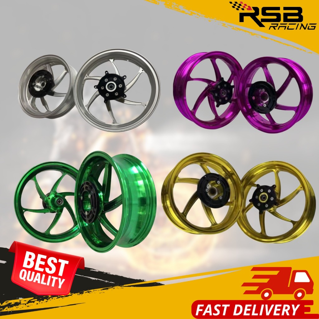 XMAX 6 BATANG FORGED CNC ALLOY SPORT RIM PREMIUM QUALITY Motorcycle ...