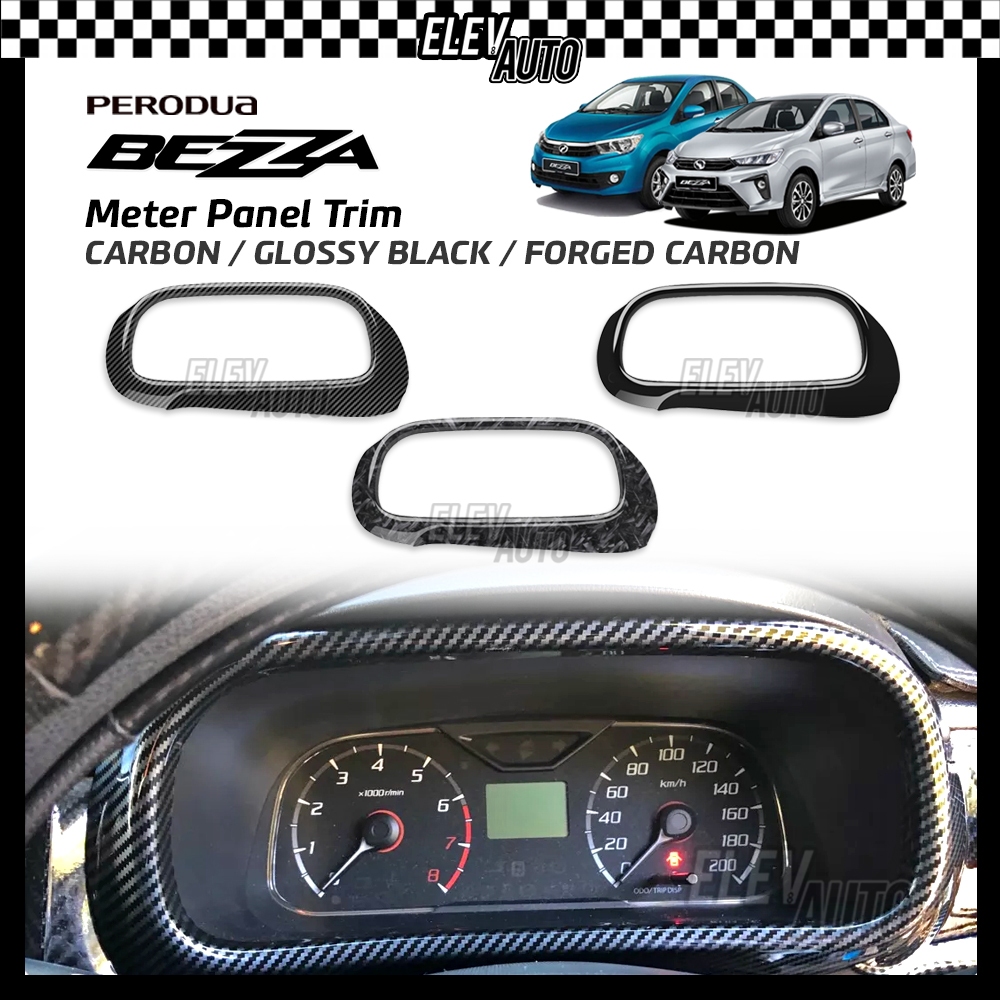 Perodua Bezza Meter Frame Panel Trim Carbon Fiber Black Interior ...