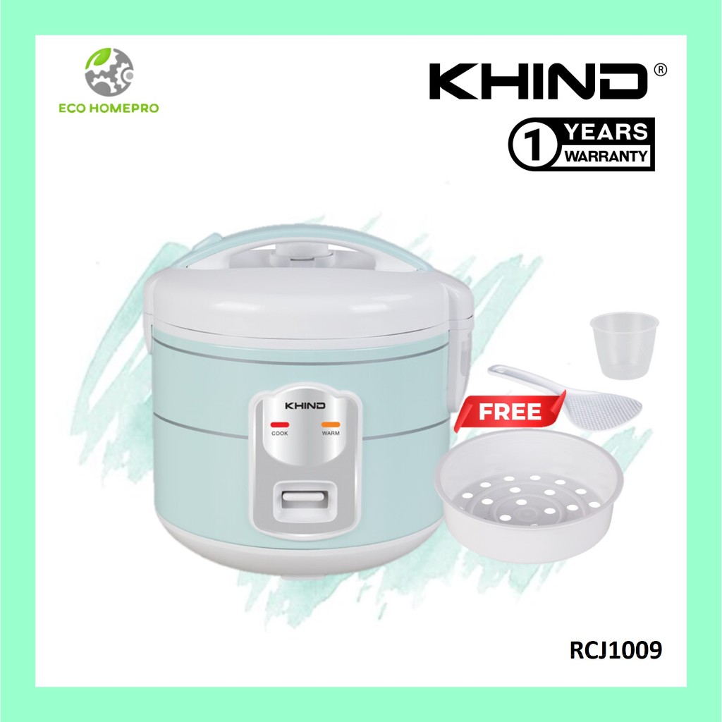 KHIND 1L Jar Rice Cooker RCJ1009 (Mint) | Shopee Malaysia