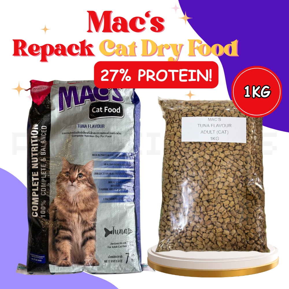 【REPACK】Mac's Cat Dry Food Tuna | Protein Complete Nutrition | Healthy ...