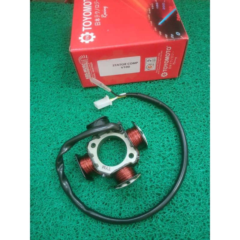 SUZUKI SCOOTER V100 JENAMA TAA /TOYOMOTO *WAYAR BLACK* FUEL COIL COIL ...