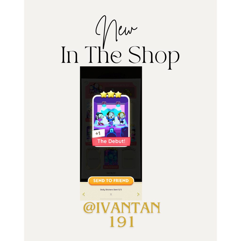 the debut monopoly sticker | Shopee Malaysia
